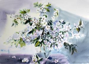 wkwarele-Martwa-natura-i-kwiaty-kwiat-jaboni38x50